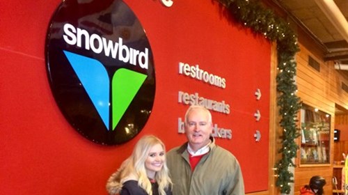 Richard Snelgrove & Daughter at Snowbird Utah