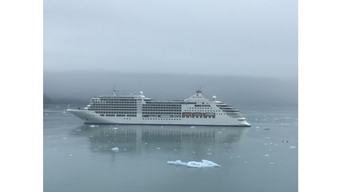 Glacier Bay Alaska on the newest Silversea Ship