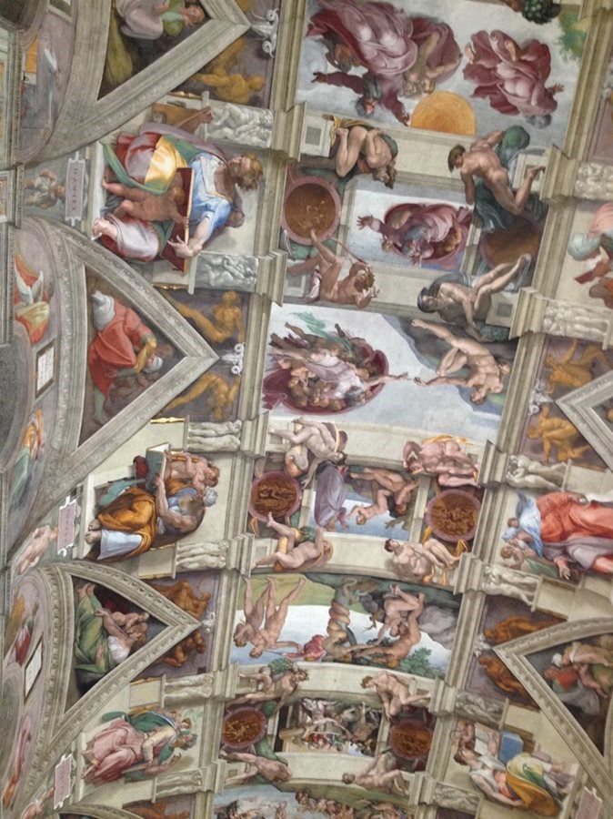The Ceiling of the Sistine Chapel, Rome, Italy