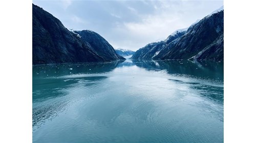 Dawn at Endicott Glacier, Alaska