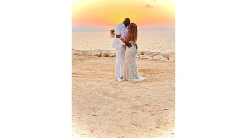 My beautiful clients at their destination wedding 
