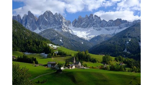 The beautiful Dolomites in Northern Italy.