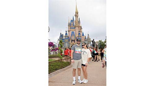 Magic Kingdom with my fiance in 2023