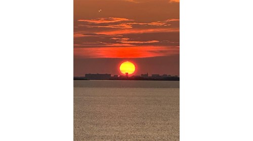 Sunset at sea