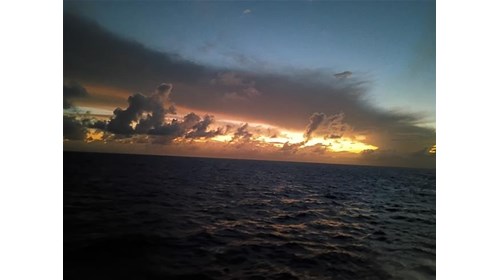 Sunset from the Pool Deck