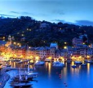 Portofino, Italy at night is a sight to behold!