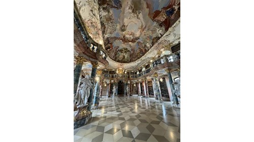 Wiblingen Abbey Library near Ulm, Germany