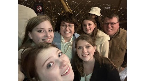 Finally, the TOP of the Eiffel Tower. Amazing!