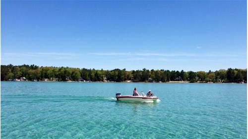 Higgins Lake Mi, just boating around