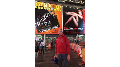 This is me in Times Square, New York City. 