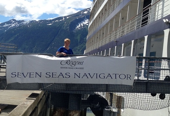 Aboard Regent Seven Seas in Alaska