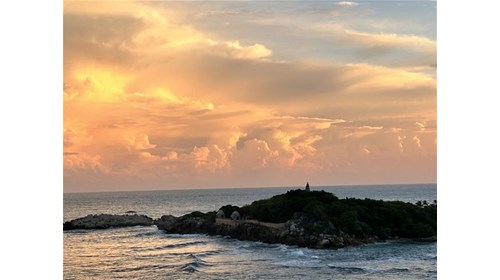 Peaceful glow as we say good day to Labadee.