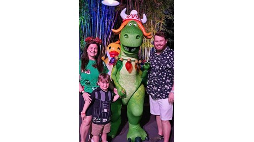 My family enjoying Jollywood Nights