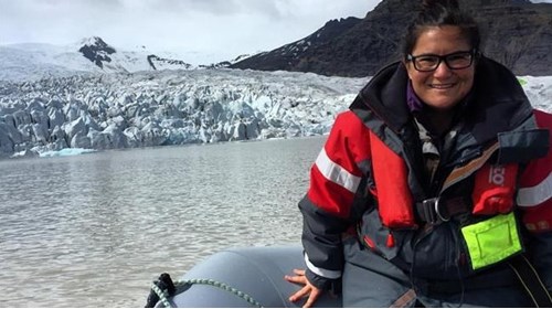 Zodiac boat ride in Iceland