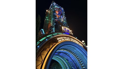 Epic Universe at night is Beautiful!