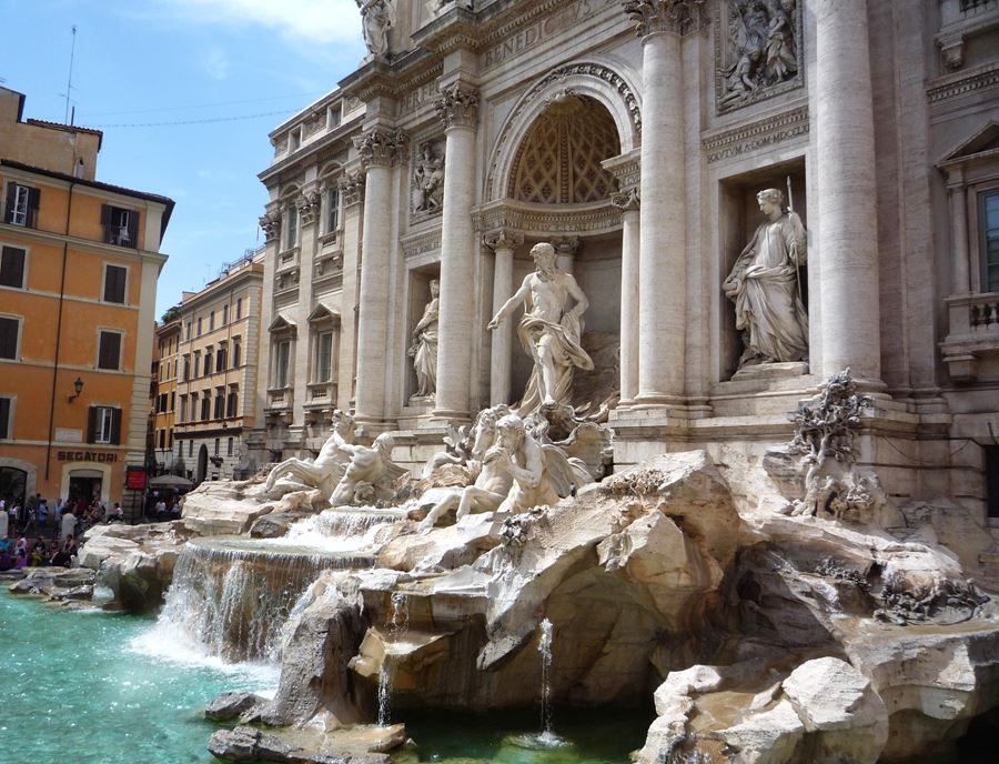Trevi fountain Rome Italy 