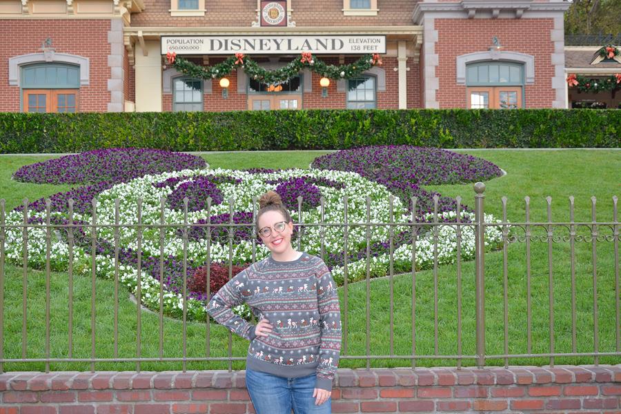 At the main entrance of Disneyland! 