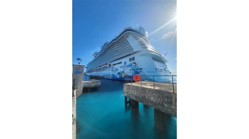 Docked at Royal Naval Dockyard Bermuda