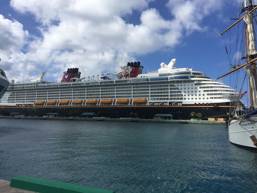 The Disney Dream as seen on Nassau