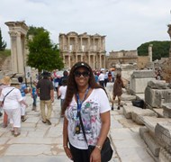 Me on location in Ephesus, Turkey!