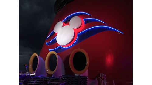 Funnel of Disney Cruise Line ship