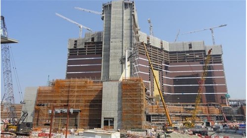 Wynn Macau while being built in 2015