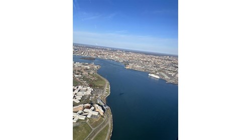 Flying over paradise