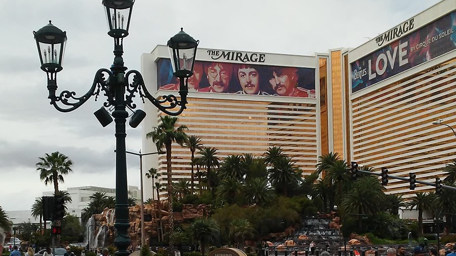 Mirage across street from Palazzo