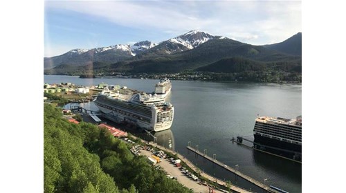 Juneau Alaska on the TRAM