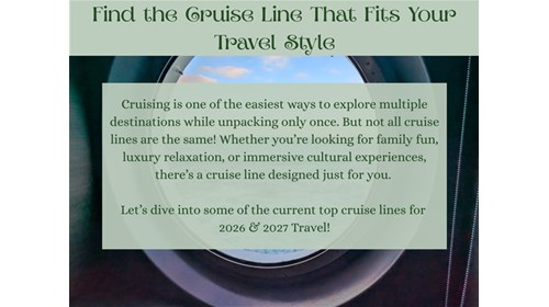 Curated Cruise Experiences Specialist