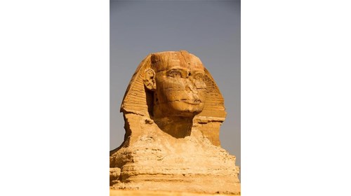 The great Sphinx, carved from one block of limesto