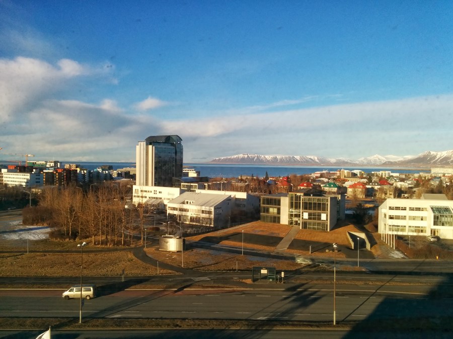 Reykjavík harbor from Hilton hotel
