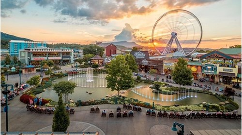 The Island in Pigeon Forge is always beautiful.