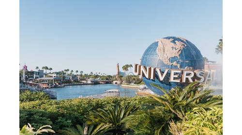 Globe In City Walk Outside Universal Studios