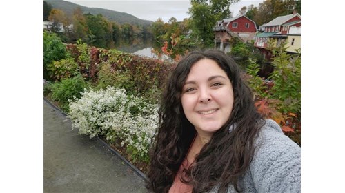 Enjoying a Fall Day Near the Mountains