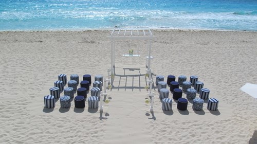 Beach Wedding Set-up, Cancun