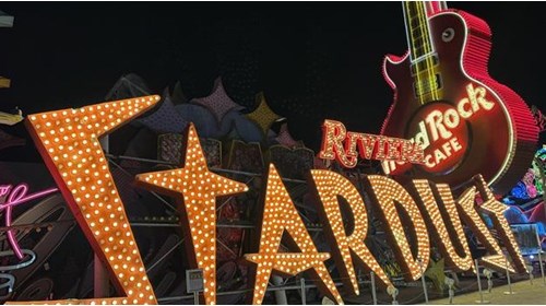 Las Vegas Strip classic neon lights