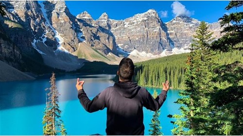 Letting Go at Lake Moraine, Banff NP