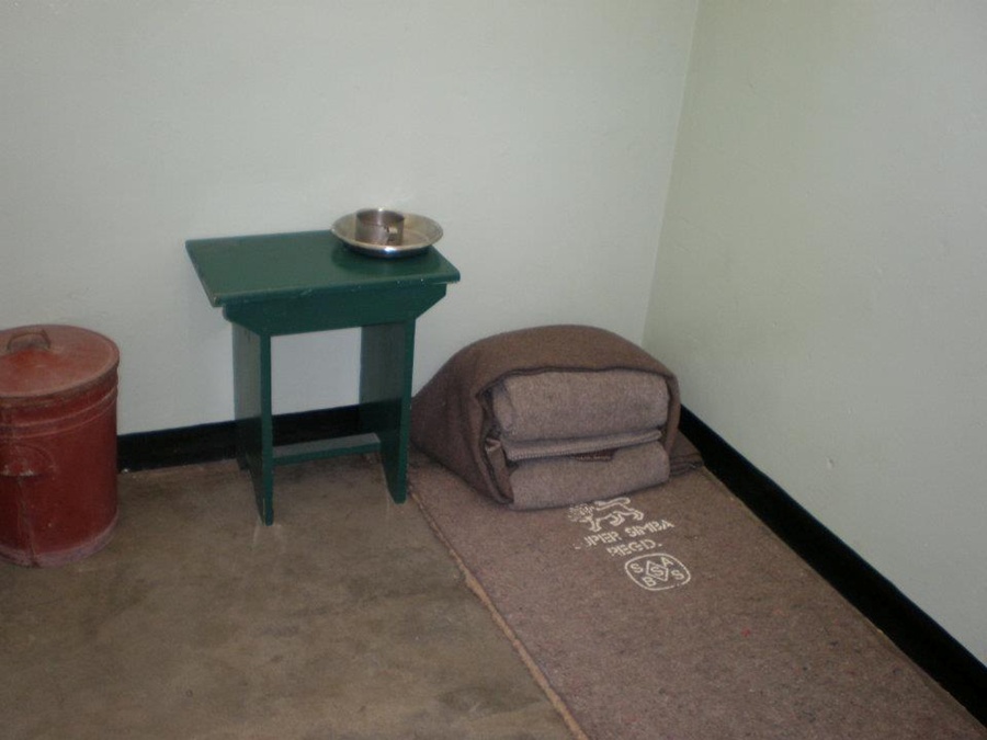 Interior of Mandela's Cell