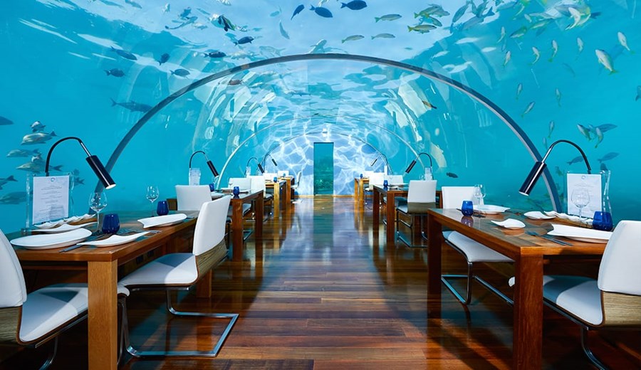CONRAD MALDIVES Under Water Dining  
