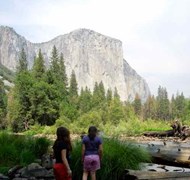 El Capitan  view from Yosemite Valley Floor.  Disc