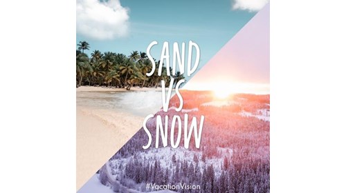 Sand or Snow, I can help you know!