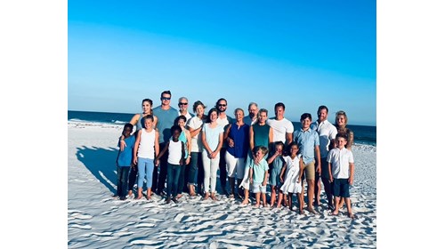Family photo on Pensacola Beach Florida