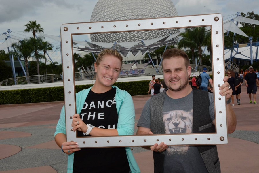 Newlyweds at Walt Disney World 