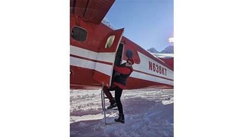 Nothing like landing on a glacier in Alaska