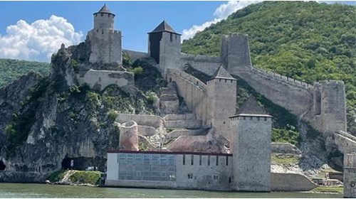 Golubac Fortress in Serbia on the Danube River