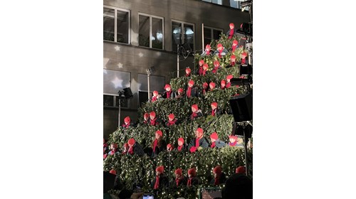 Singing Christmas tree in Zurich
