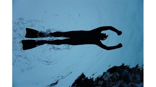 Underwater image of me snorkeling 