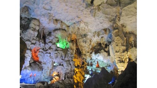 Inside the Halong Bay Caves