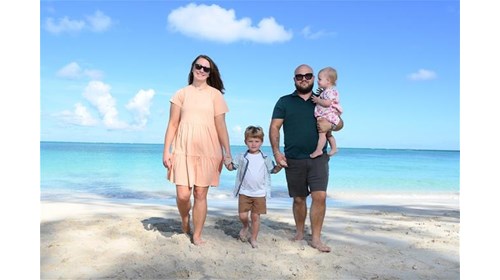 Family photo session at Beaches Turks and Caicos
